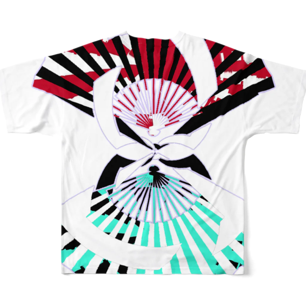 RMk→D (アールエムケード)の扇扇桔梗 All-Over Print T-Shirt :back