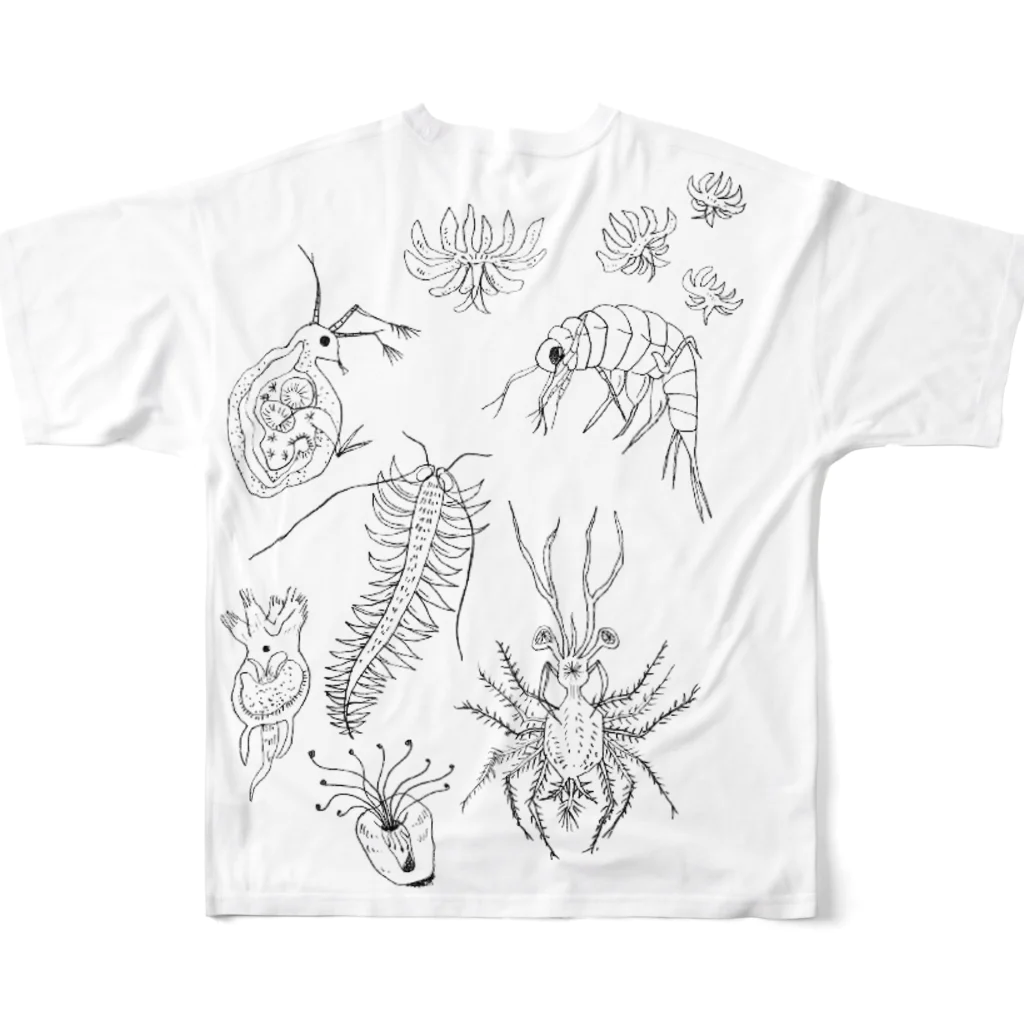 suzuejyaのびせいぶつんん All-Over Print T-Shirt :back