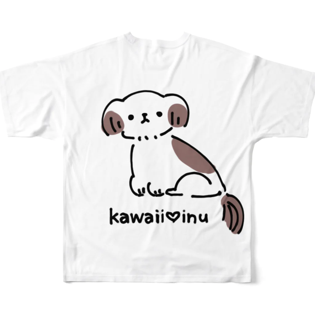 雨空ソーダの雨空ルイのkawaii♥inu フルグラフィックTシャツの背面