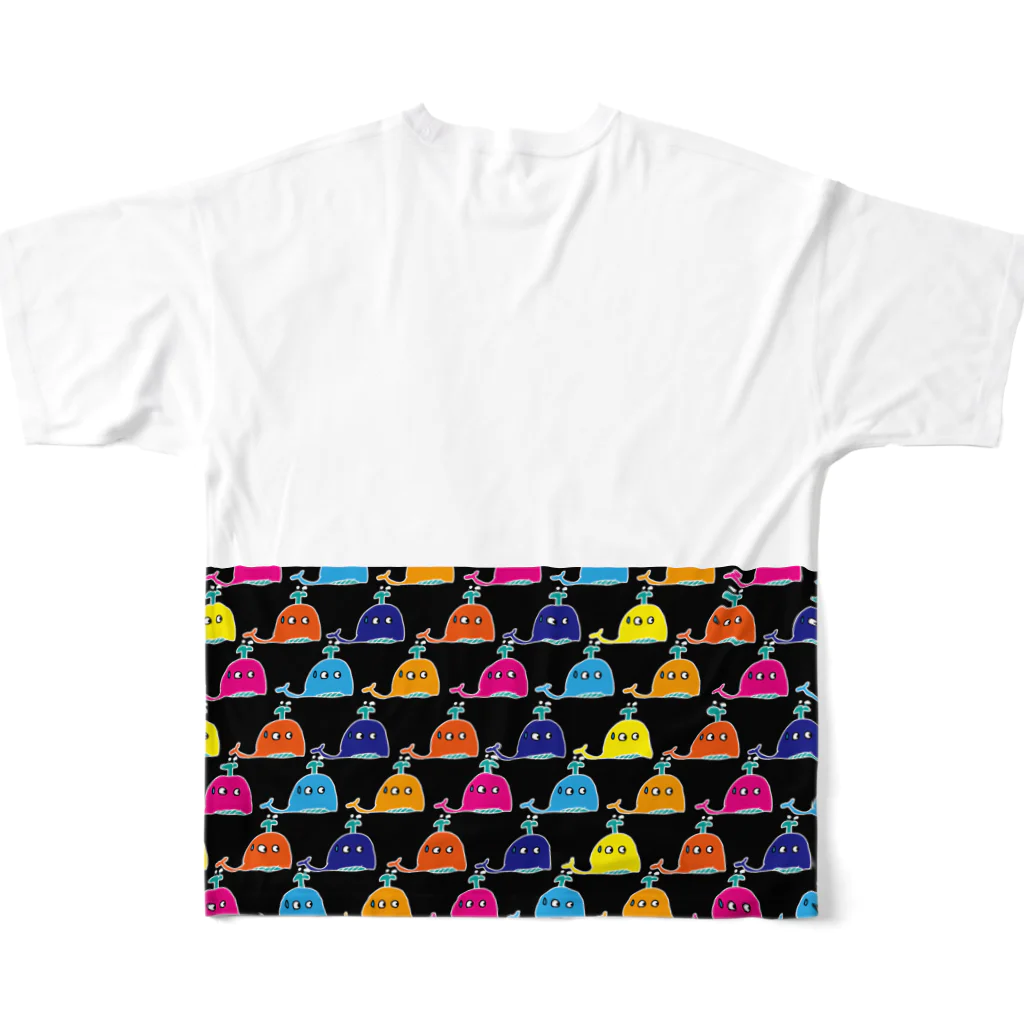 yukaridesignのクジラクン All-Over Print T-Shirt :back