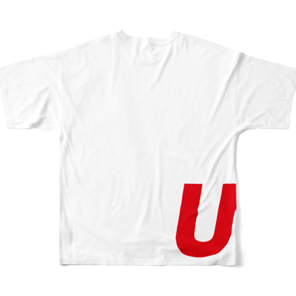 ユーダッシュ　公式ショップのU-dash 第11弾 All-Over Print T-Shirt :back