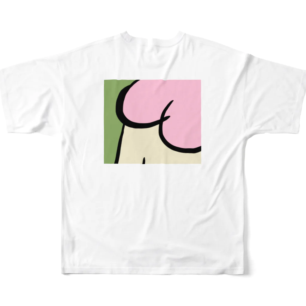 sushiのおしり兼おっぺえ All-Over Print T-Shirt :back