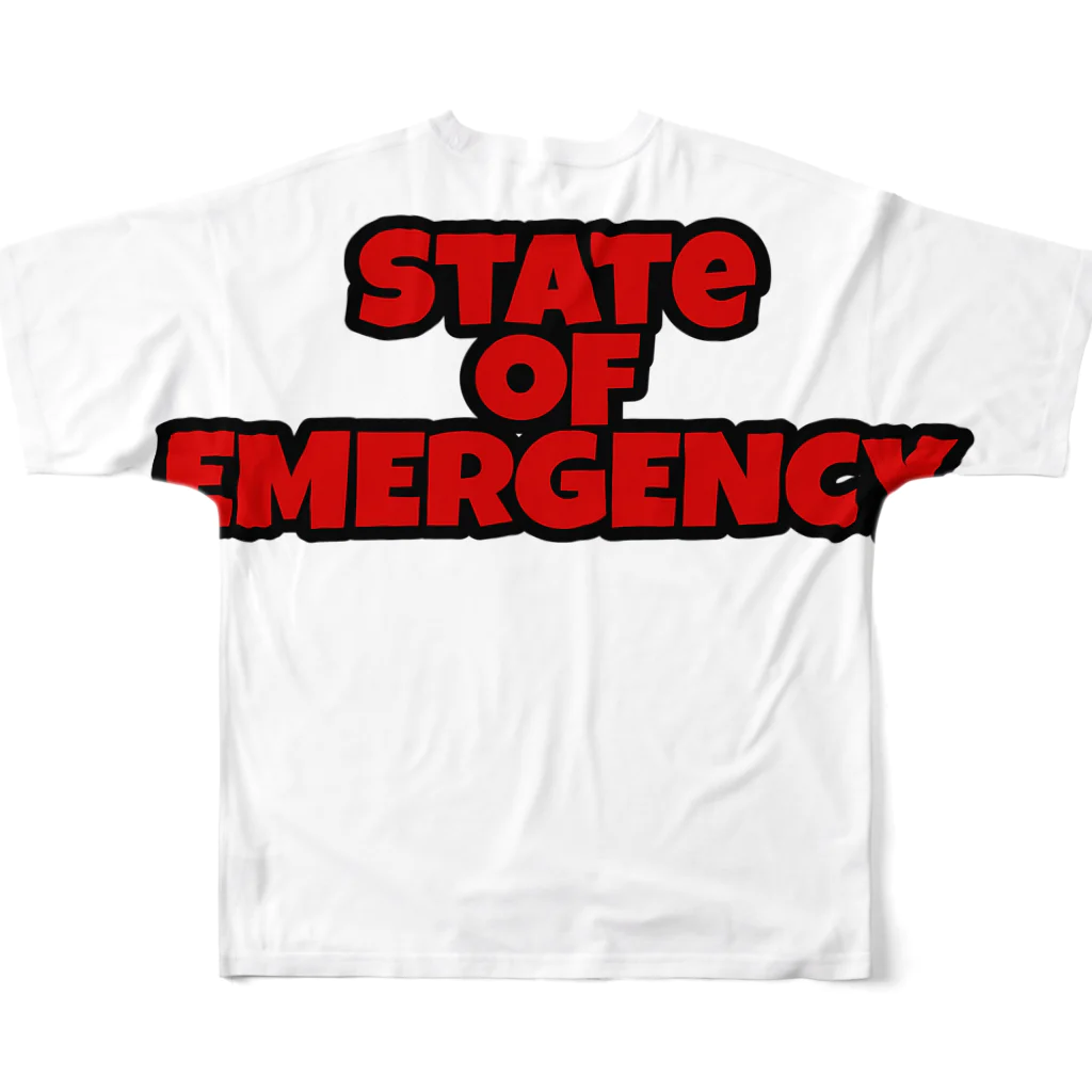 Shop-TのState of emergency グッズ フルグラフィックTシャツの背面