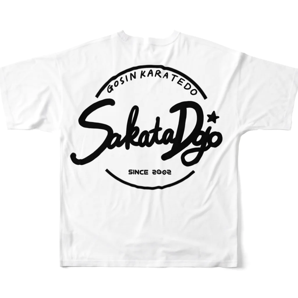 SAKATA DOJOのシンプルロゴ All-Over Print T-Shirt :back