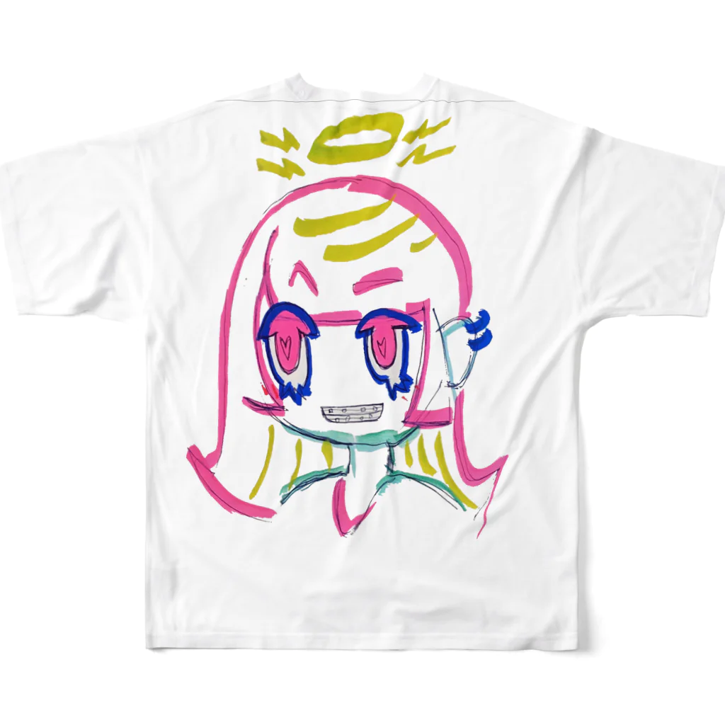 ITO HiNaTaのヤンチャてんしちゃん フルグラフィックTシャツの背面