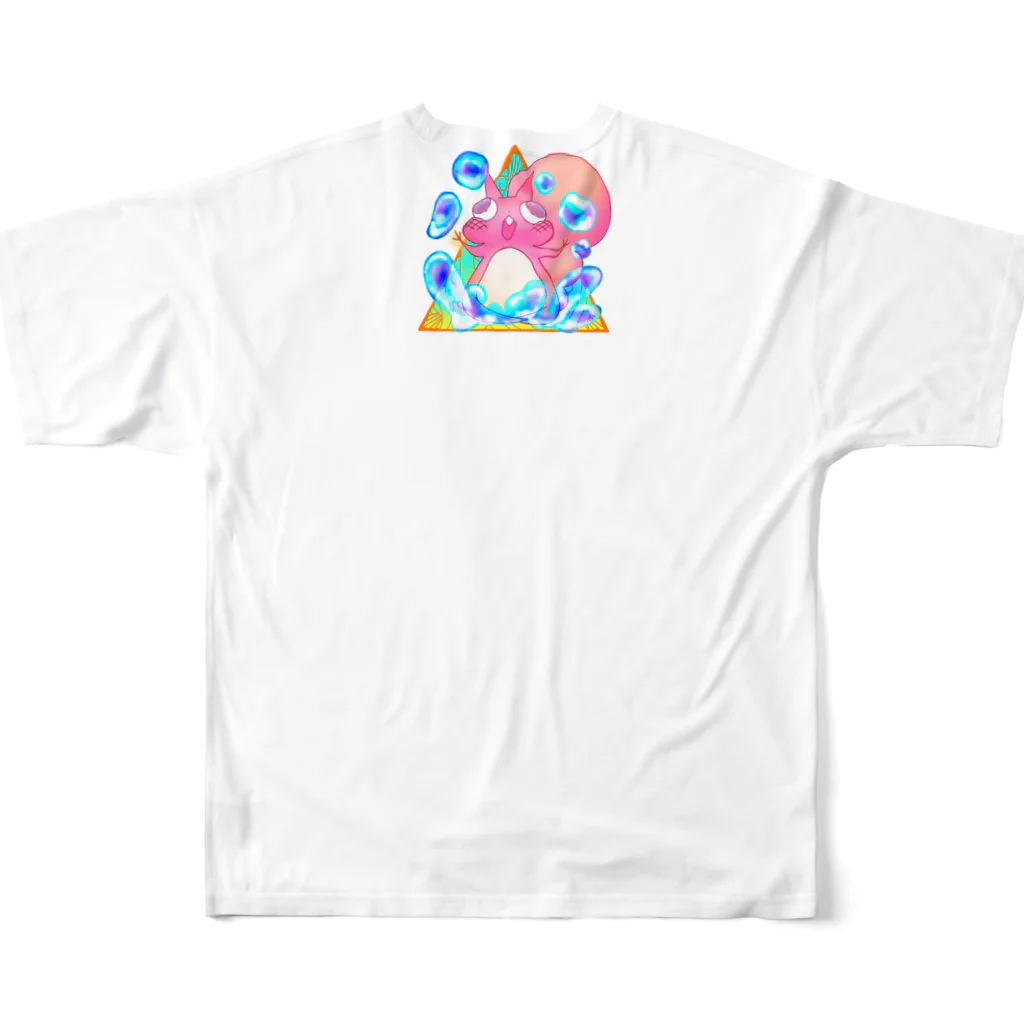 tomo⭐️✨新人Vtuberの伝説のtomo水 フルグラフィックTシャツの背面