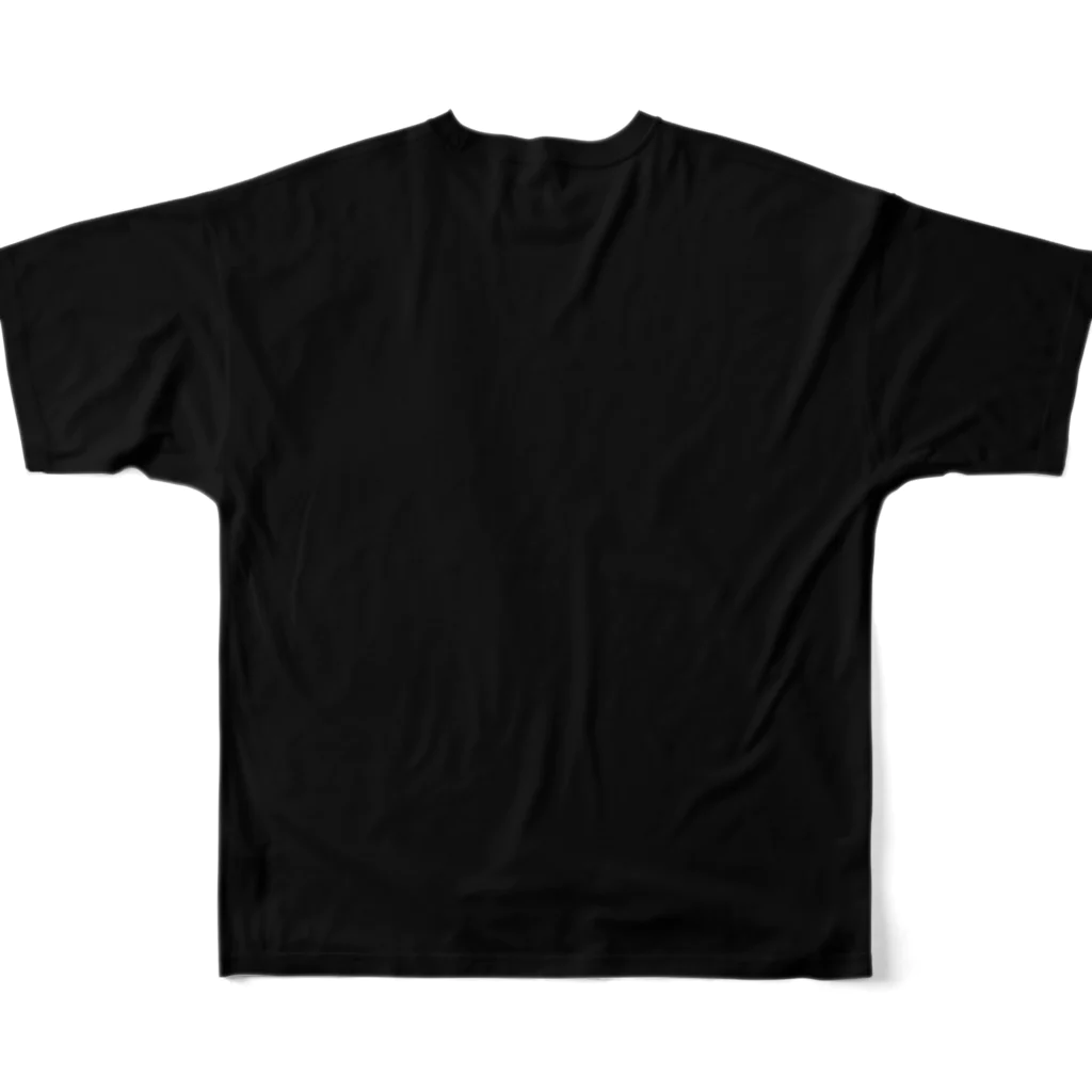 もさもさあしこの財布の中身(suzuri版)のでけえみじんこてぃーしゃつ All-Over Print T-Shirt :back