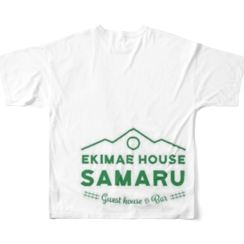 EkimaehouseSamaruのekimaehouseSamaru フルグラフィックTシャツの背面