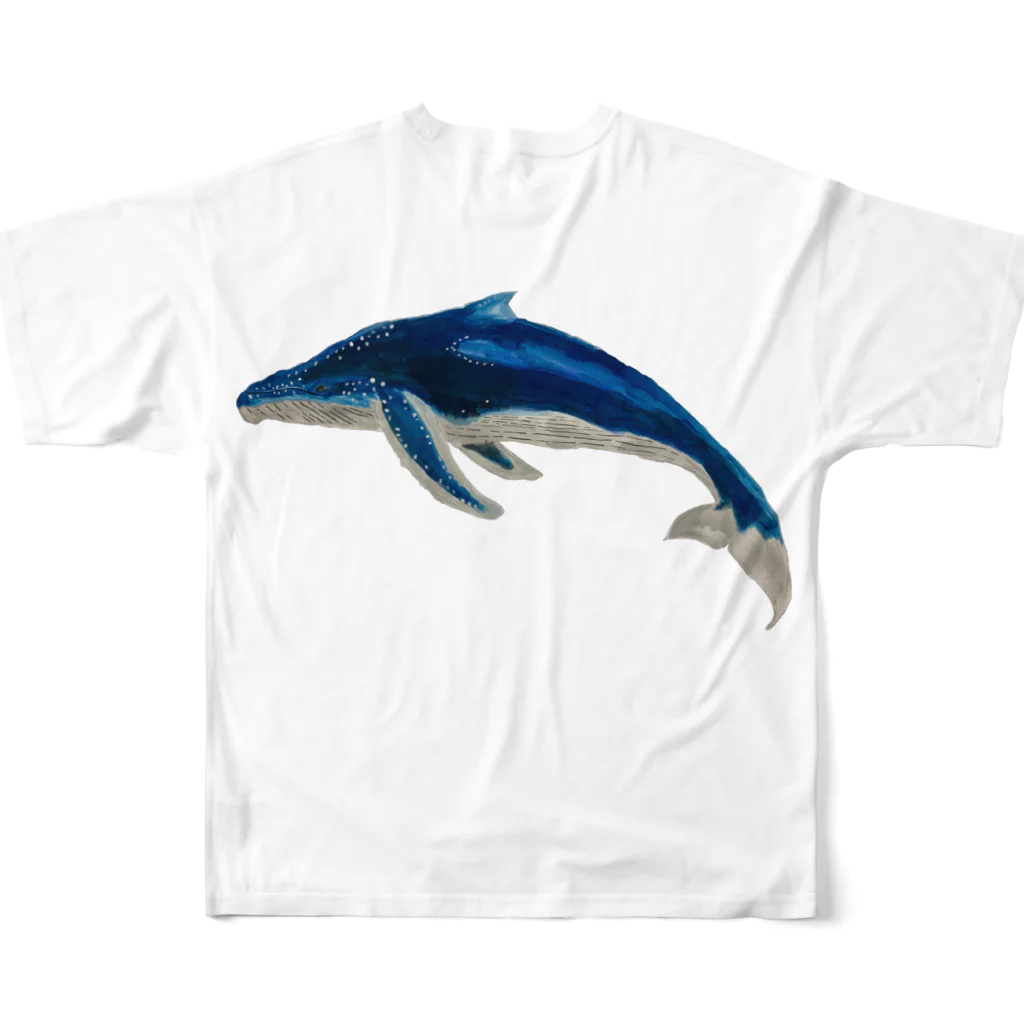 Coshi-Mild-Wildのザトウくじらだよ🐋 フルグラフィックTシャツの背面