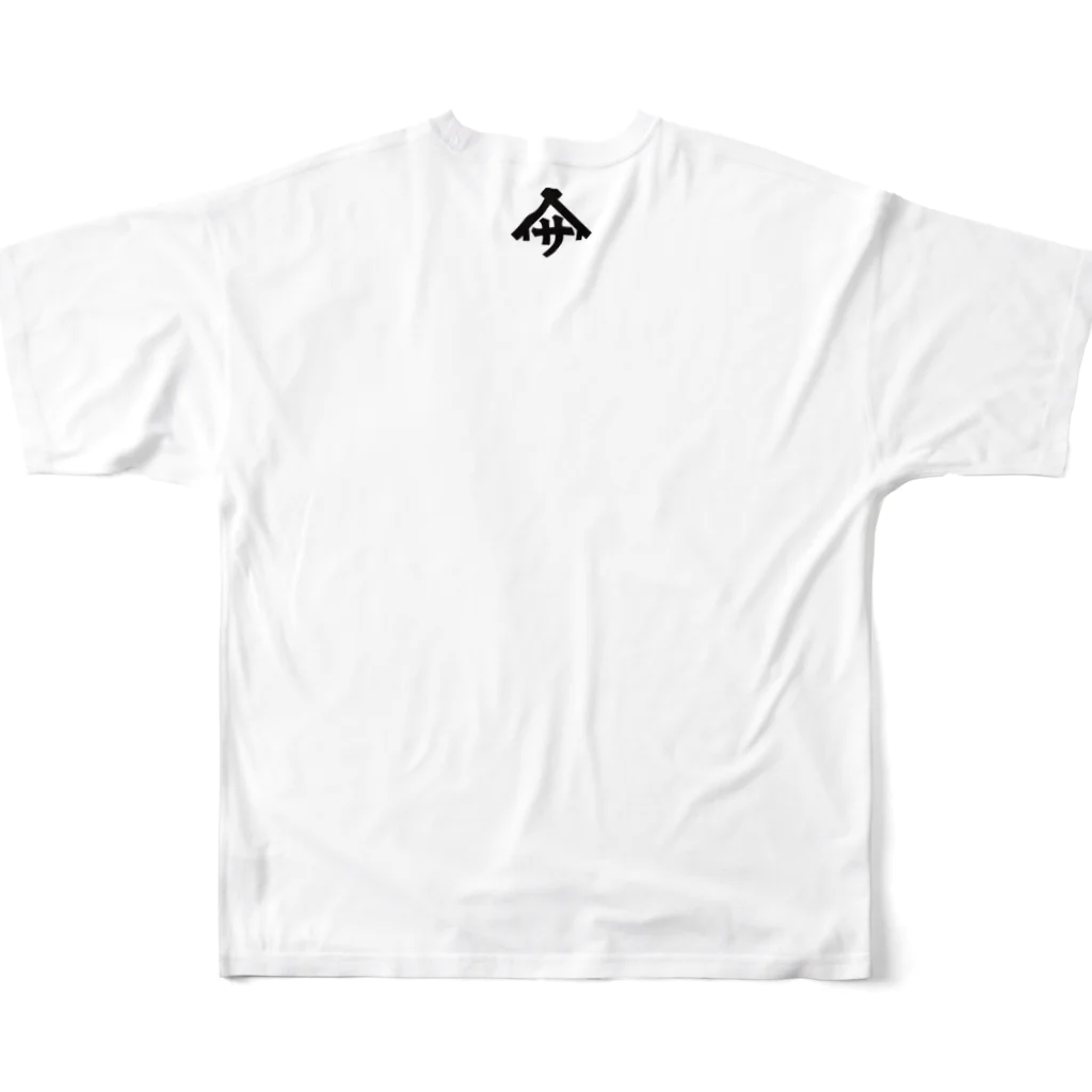 Tokyo サウナジローのTokyo サウナジロー  All-Over Print T-Shirt :back