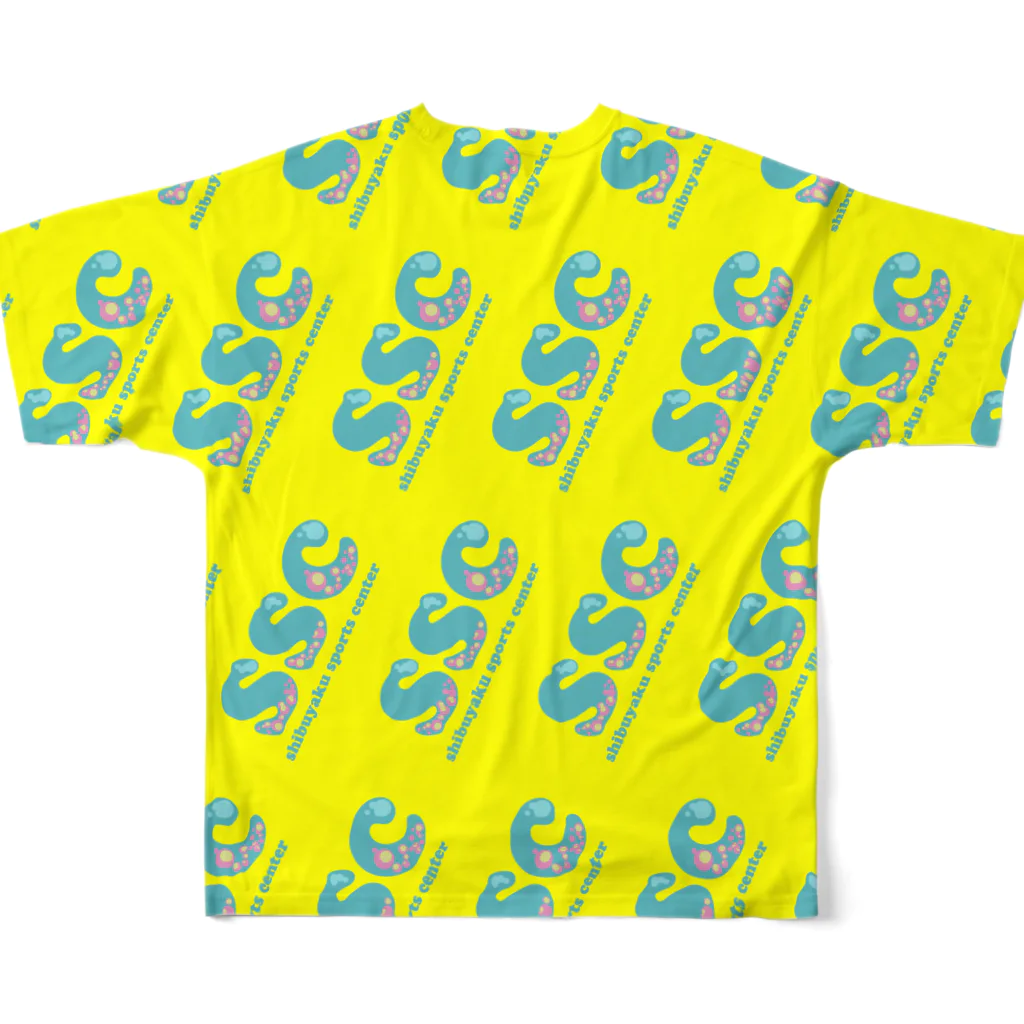 渋谷区スポーツセンター又の名を世田谷ラビッツのsscタイポ All-Over Print T-Shirt :back