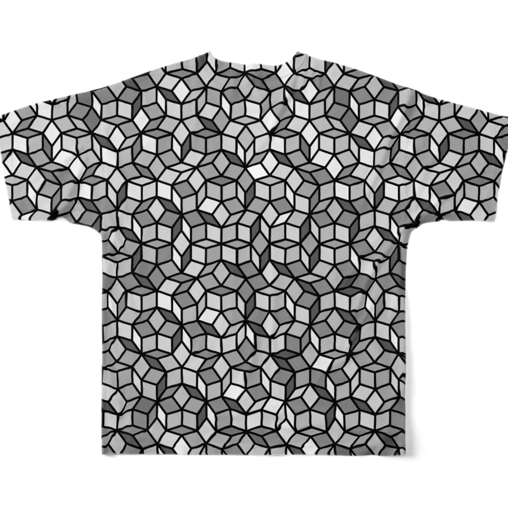 Miyanomae Manufacturingのペンローズモザイク（全面） All-Over Print T-Shirt :back