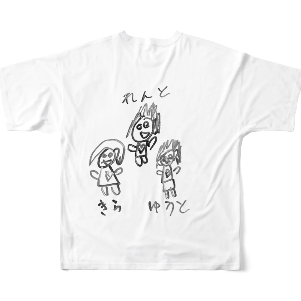 ancrpsのゆいの似顔絵 All-Over Print T-Shirt :back