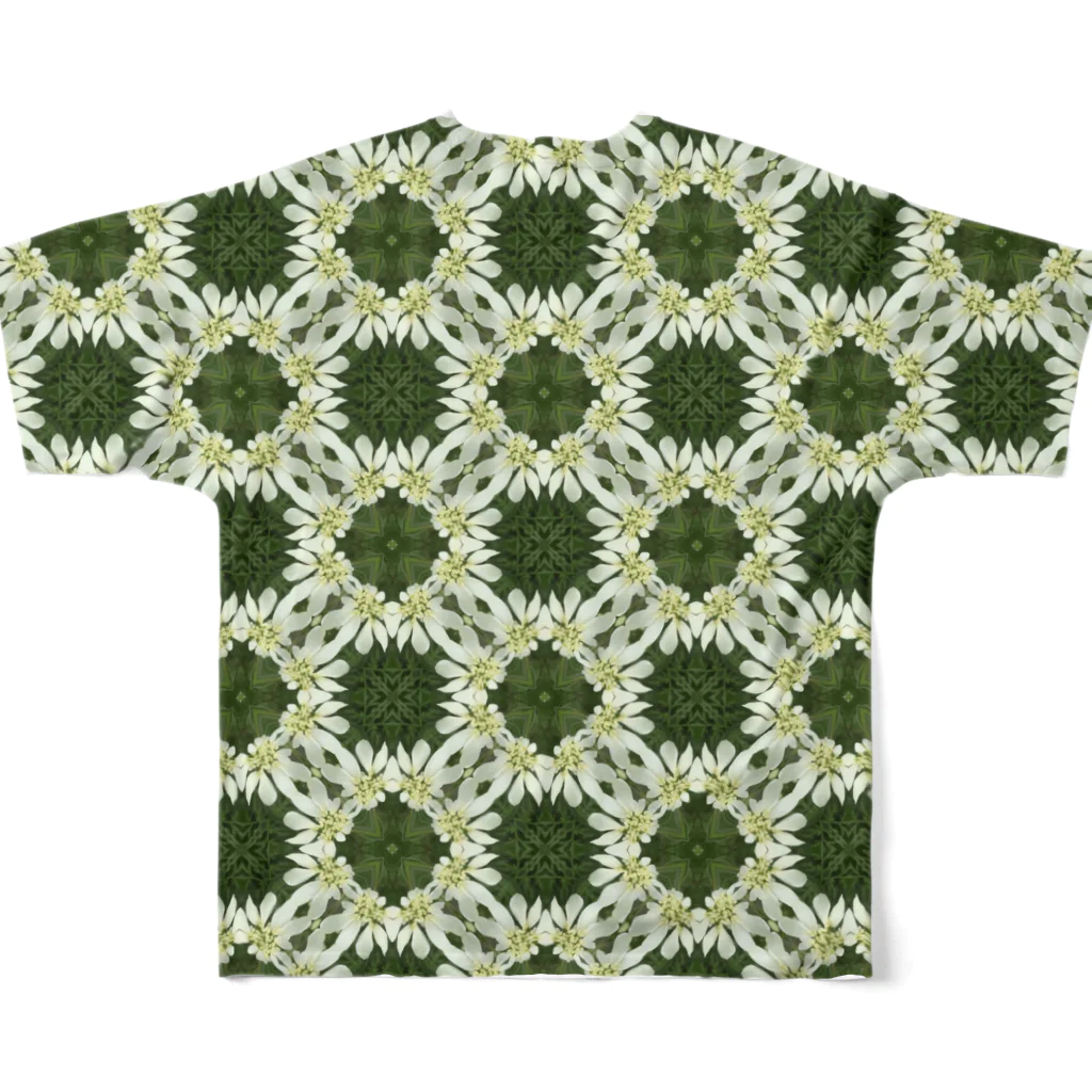 EDOMAEshopの葉っぱの小舟 All-Over Print T-Shirt :back