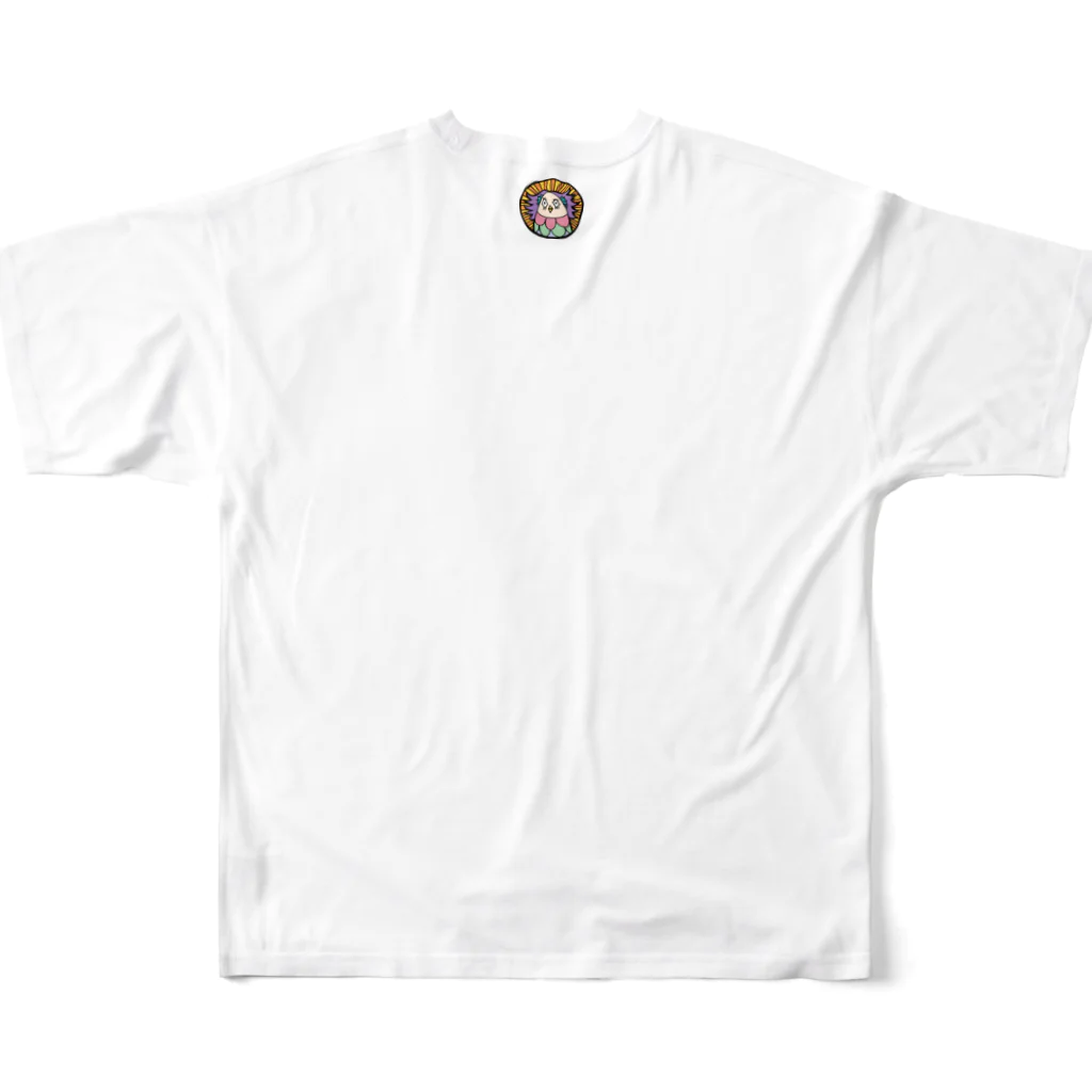 アマビエ_プロジェクトのAMABIE_PROJECT2 All-Over Print T-Shirt :back