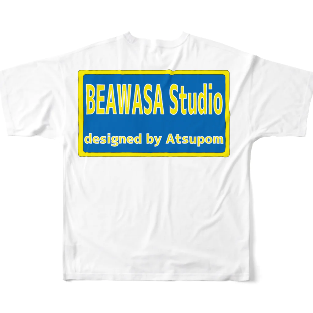 BEAWASA STUDIOのPhantomくん フルグラフィックTシャツの背面