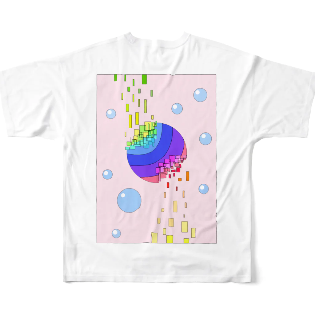 Ydy_paintのSphere フルグラフィックTシャツの背面