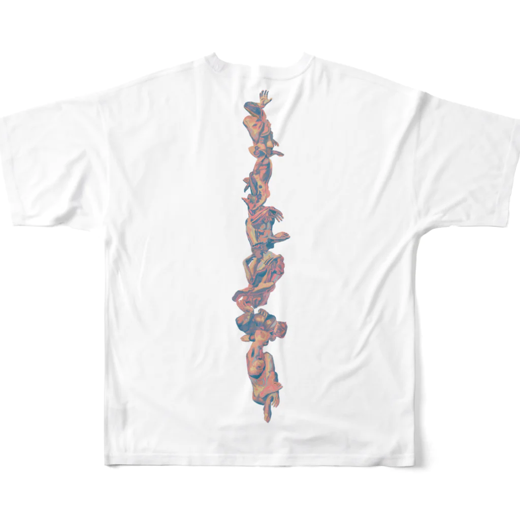 Thunder Hype CocoのDNA ONE LINE All-Over Print T-Shirt :back
