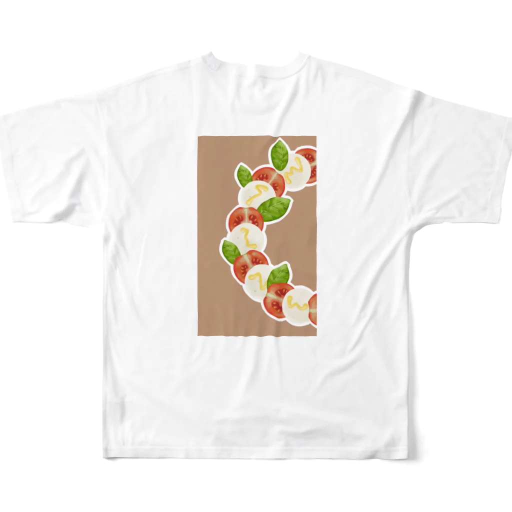 ゆた麻呂亭のカプレーゼ All-Over Print T-Shirt :back