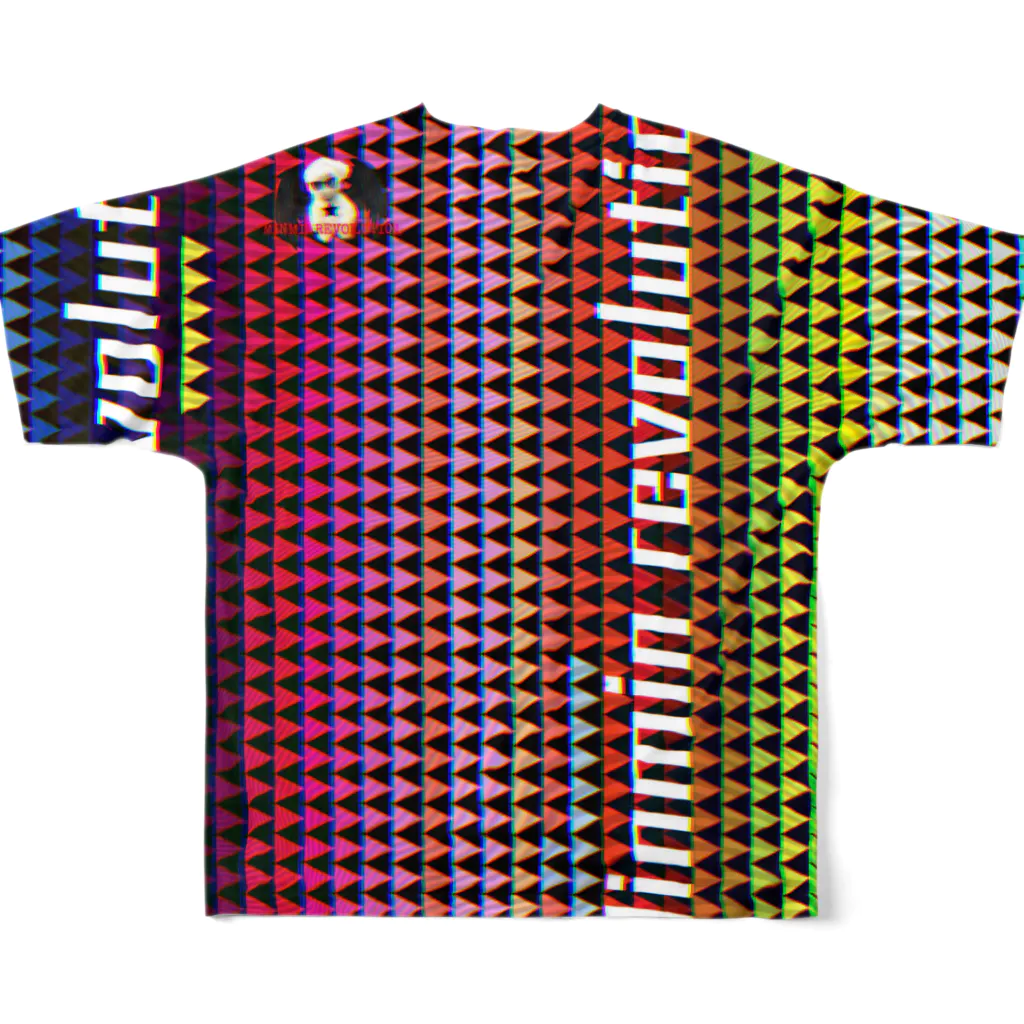 Aimurist のMinmin revolution カラフル フルグラフィックTシャツの背面