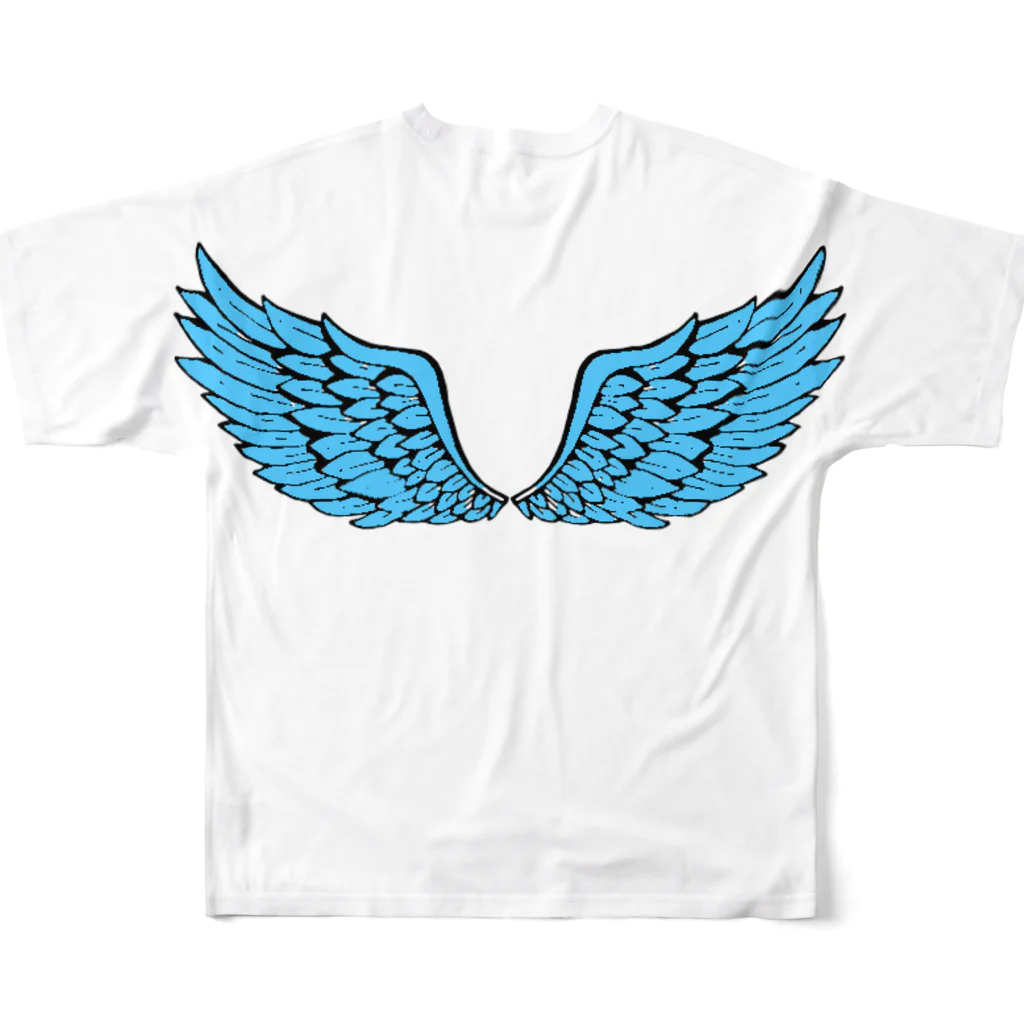 Ponderの翼を授けるぅ フルグラフィックTシャツの背面