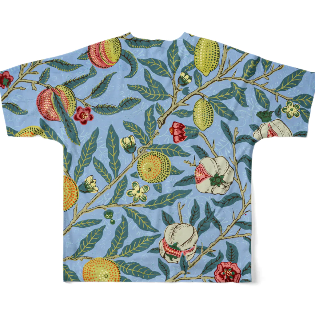 fullTshirt_PublicDoのFour fruits pattern 1862 フルグラフィックTシャツの背面