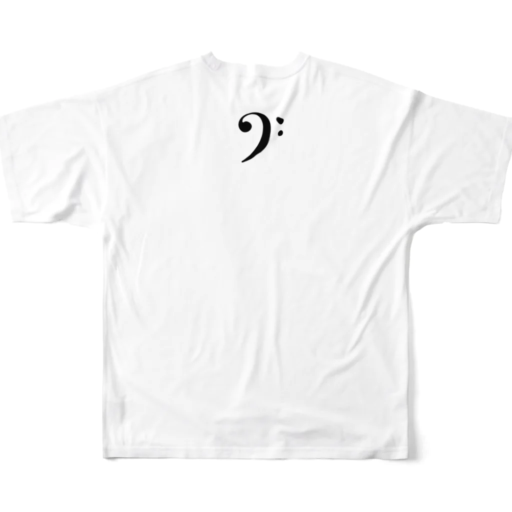 MARS shopのBach All-Over Print T-Shirt :back