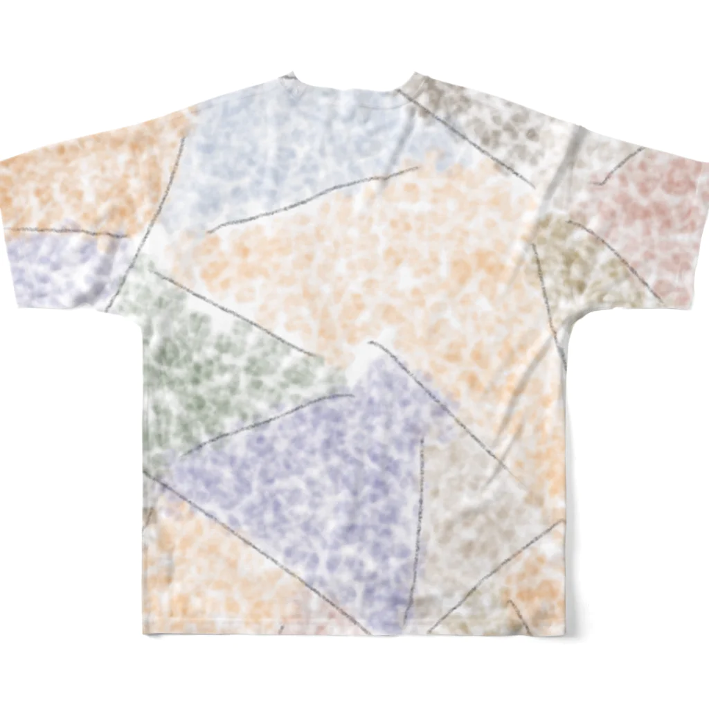LeafCreateのQuiteStoneSunsetBali フルグラフィックTシャツの背面
