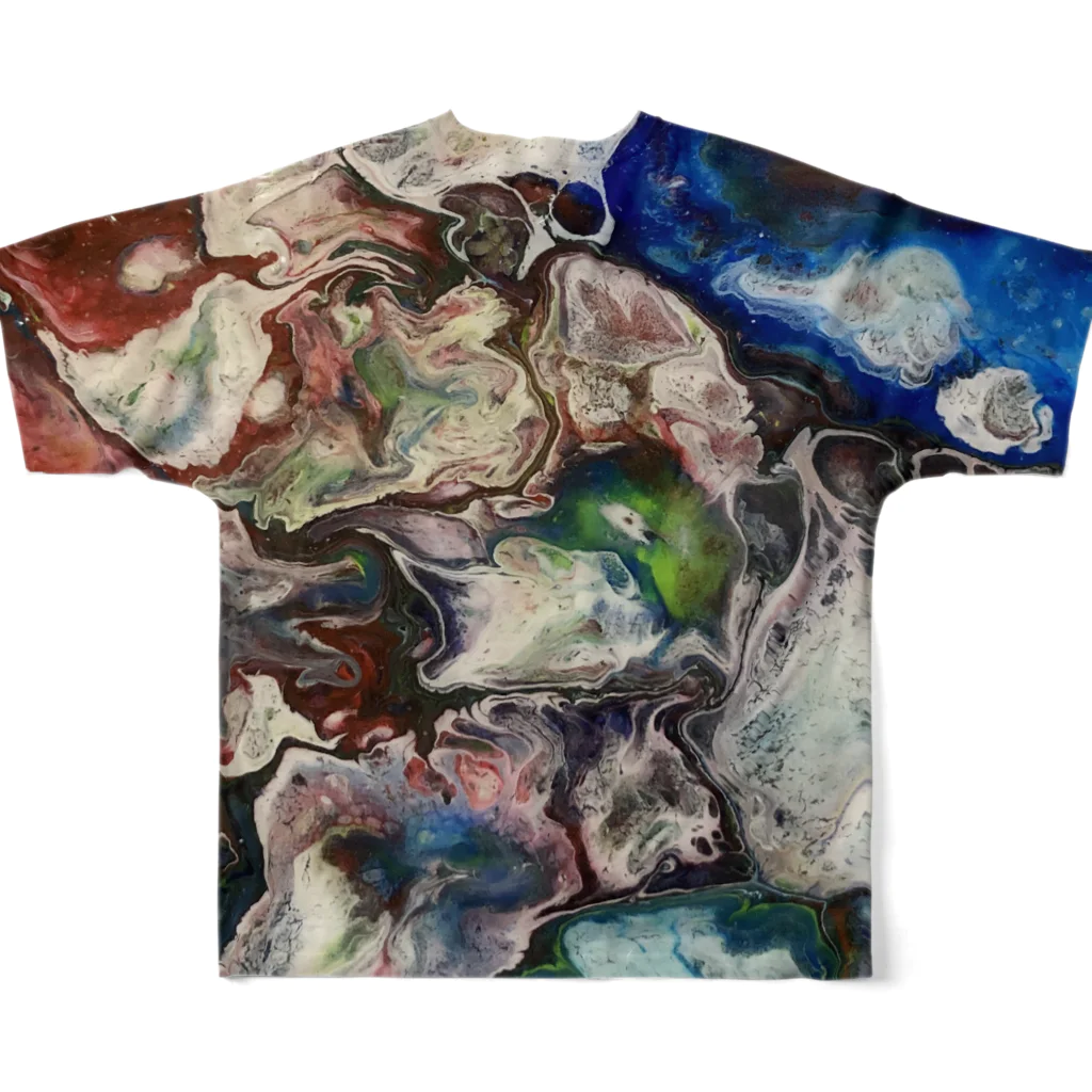 JapaneseArt Yui Shopの悪魔の雄叫び All-Over Print T-Shirt :back