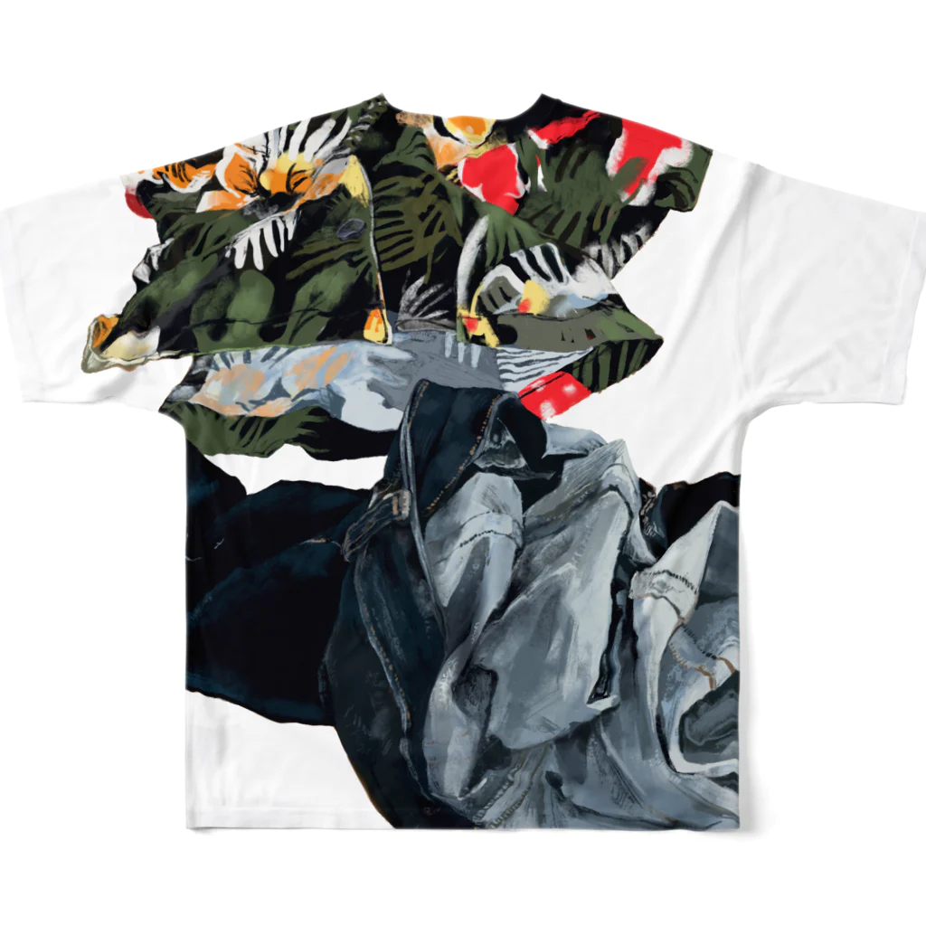 にくまん子の殻 All-Over Print T-Shirt :back