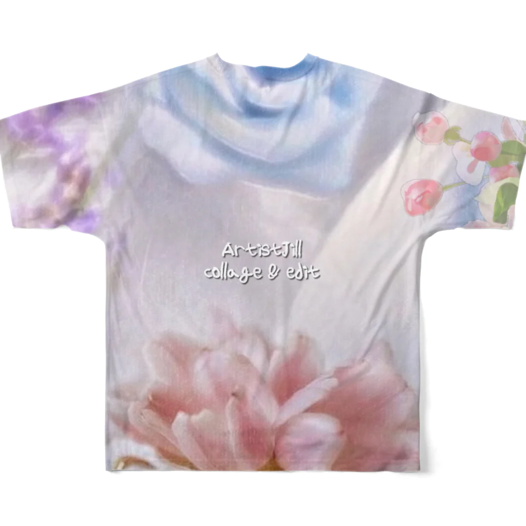 【ホラー専門店】ジルショップの上品な花々 All-Over Print T-Shirt :back