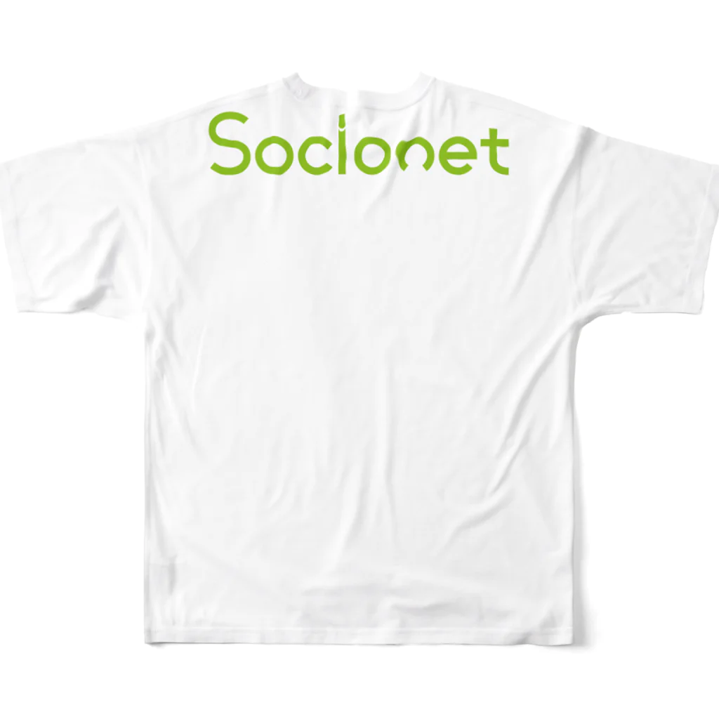 【公式】ソシオネット株式会社のソシオネット株式会社 All-Over Print T-Shirt :back