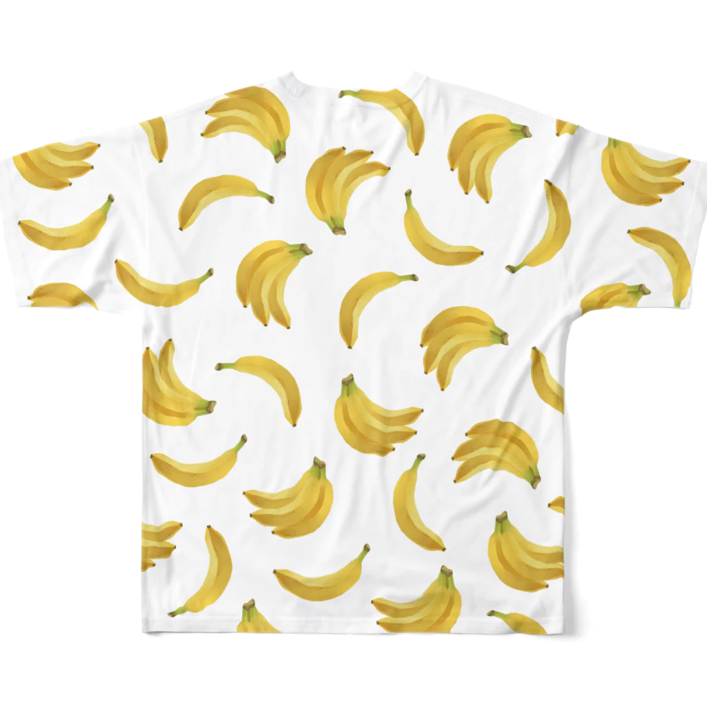 ロマンスギャラクティカのたくさんバナナ フルグラフィックTシャツの背面