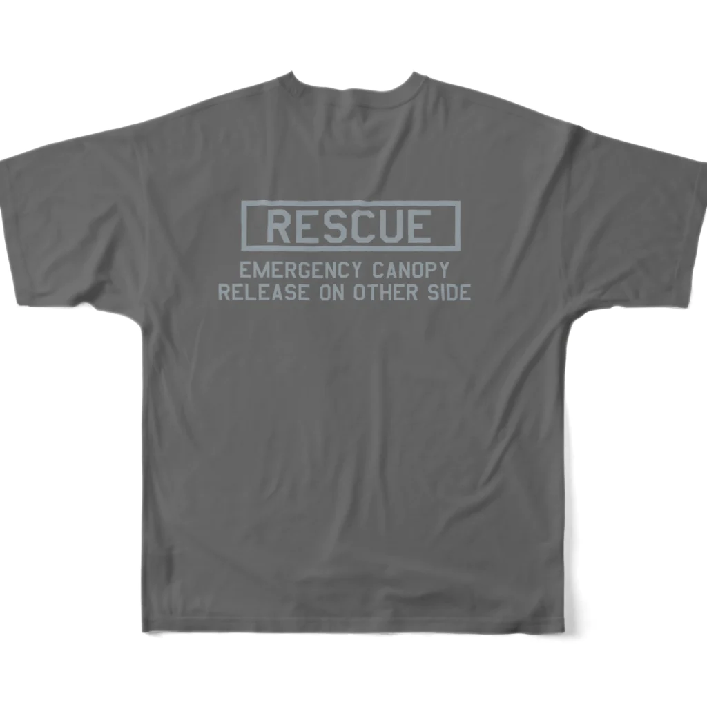 GEN-6　第６世代のF-35 Lightning II RESCUE ALLOW フルグラフィックTシャツの背面