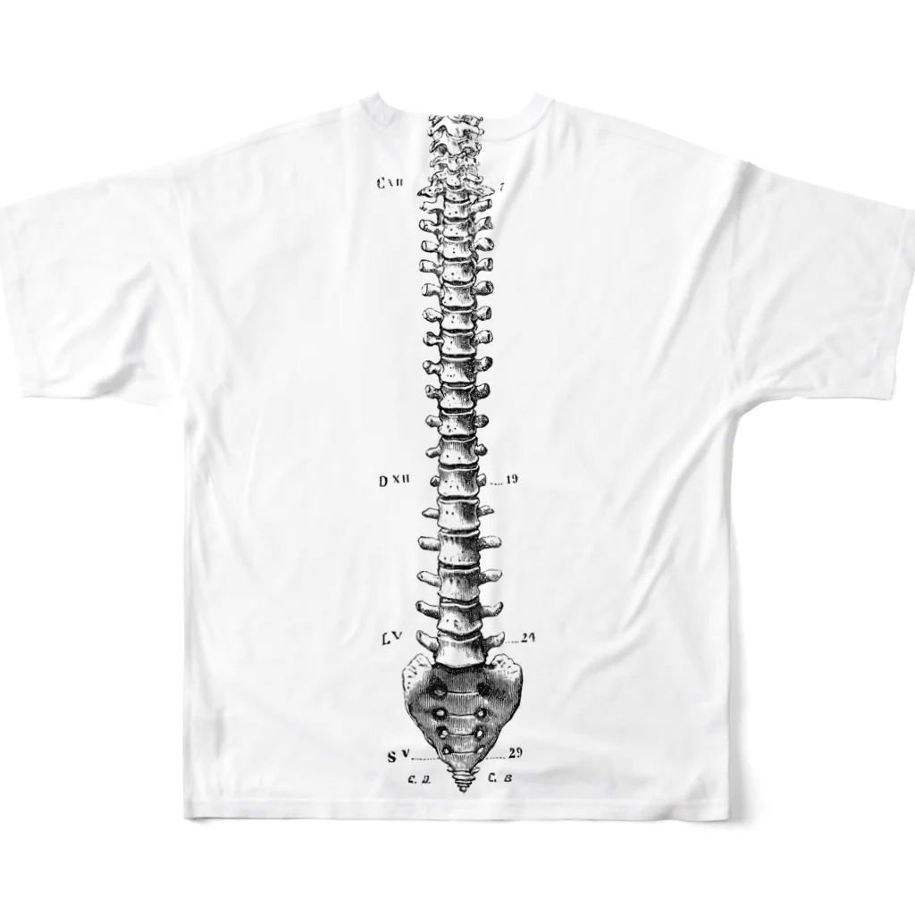 NAZONAZO-Storeの肋骨A All-Over Print T-Shirt :back