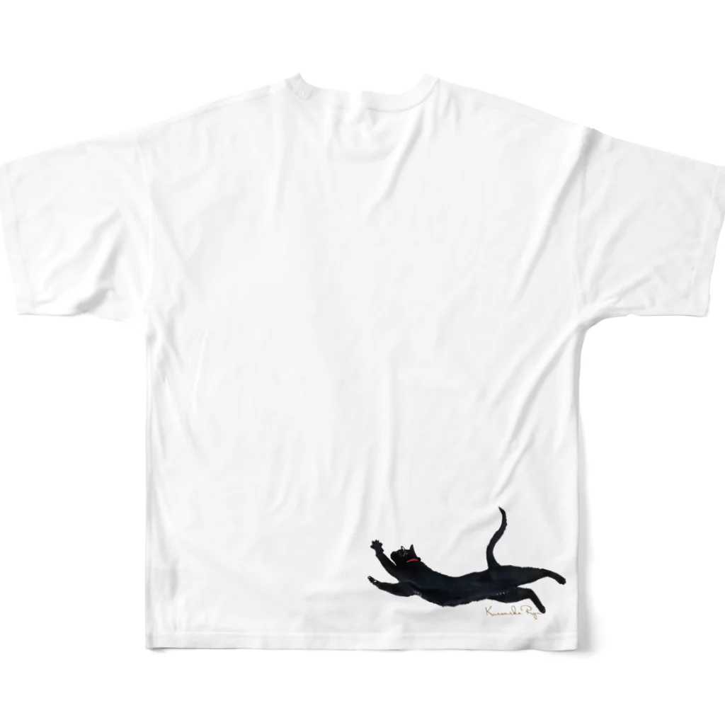 黒猫りゅうのこれはねこ All-Over Print T-Shirt :back