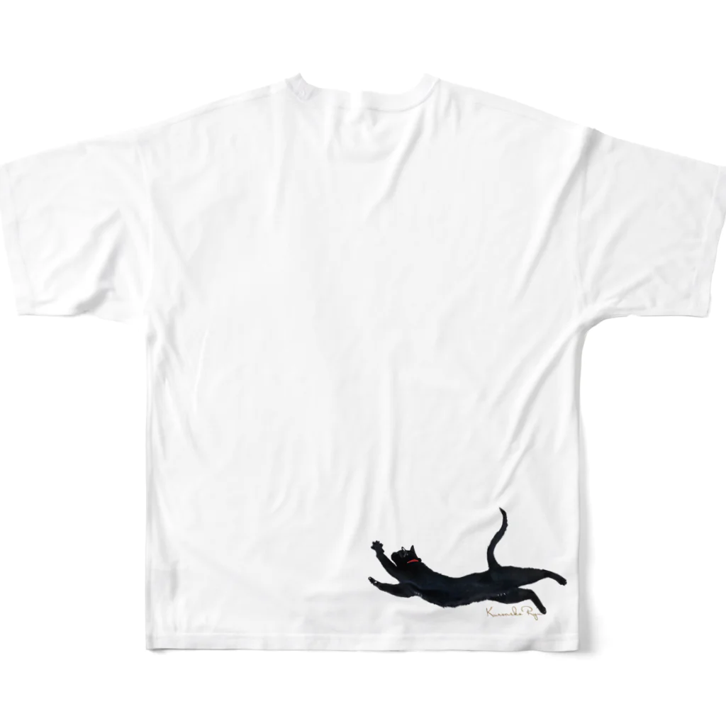 黒猫りゅうのこれはねこ フルグラフィックTシャツの背面