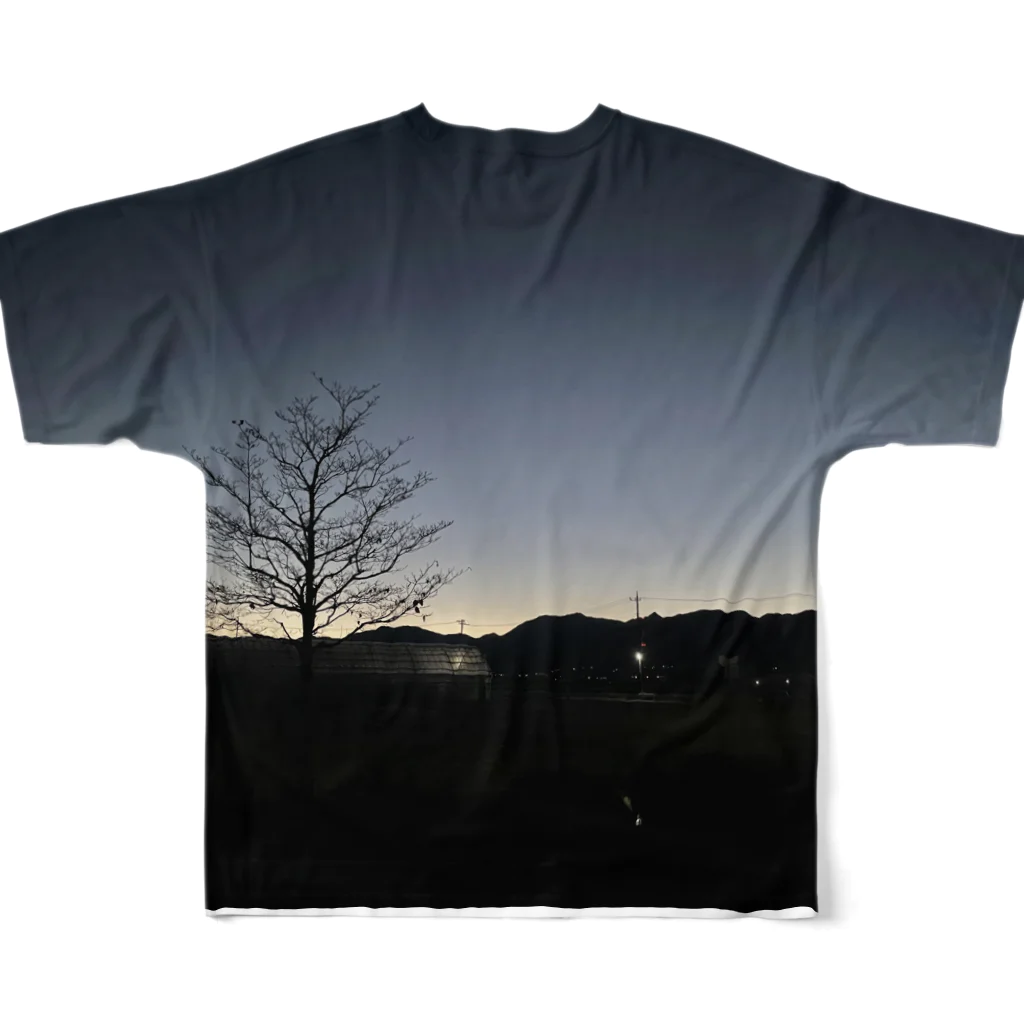 2929gawDesignShop358のEarly winter sunrise All-Over Print T-Shirt :back