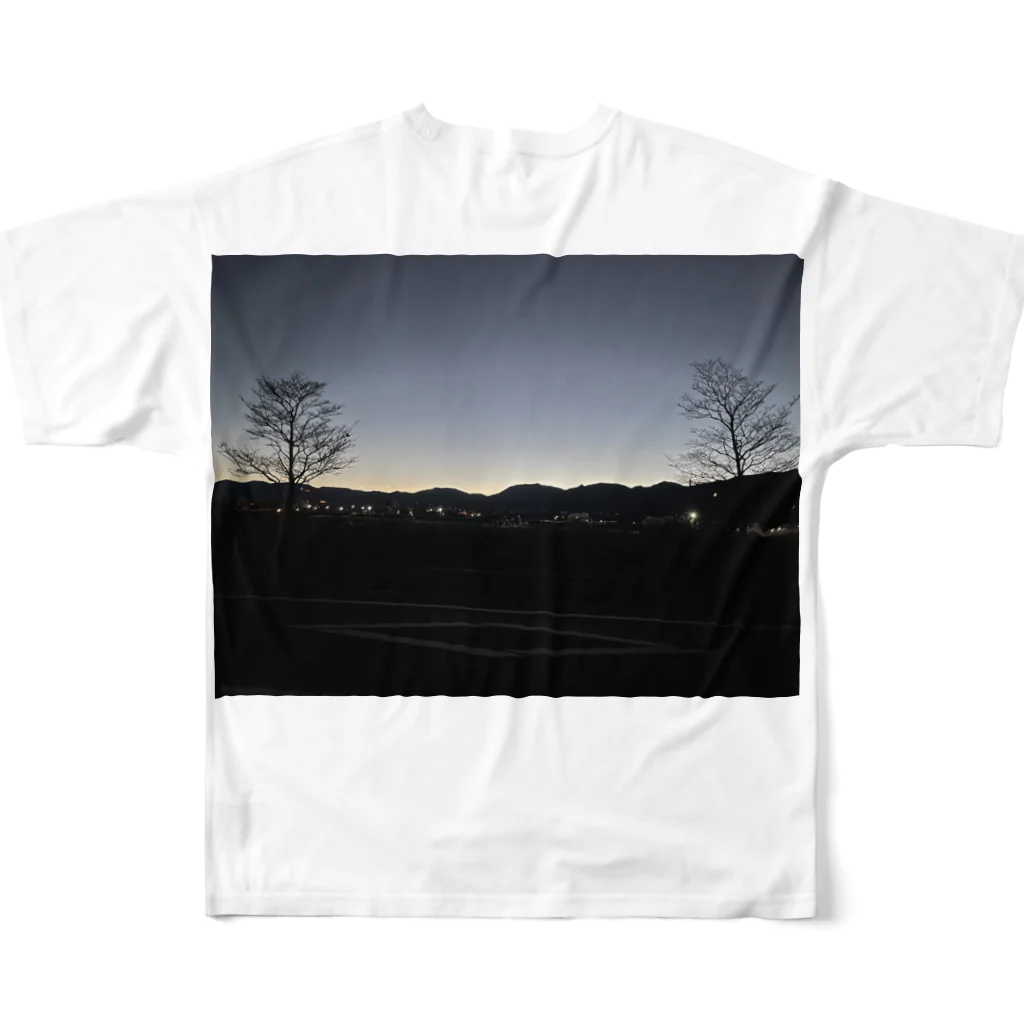 2929gawDesignShop358のEarly winter sunrise フルグラフィックTシャツの背面