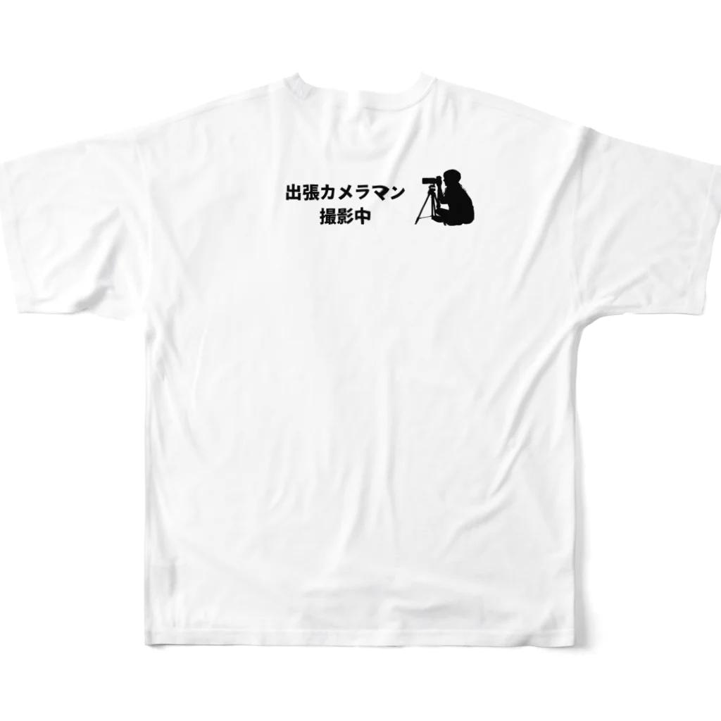 時の記録者オフィシャルショップの出張カメラマン用　(神社、寺) フルグラフィックTシャツの背面