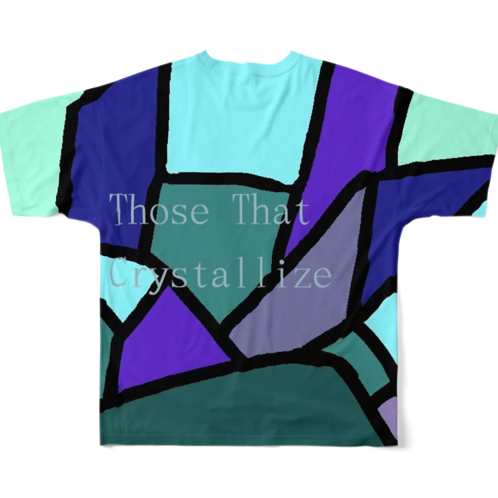 LeafCreateのThoseThatCrystallizeNo.19～結晶化するモノタチ～ All-Over Print T-Shirt :back