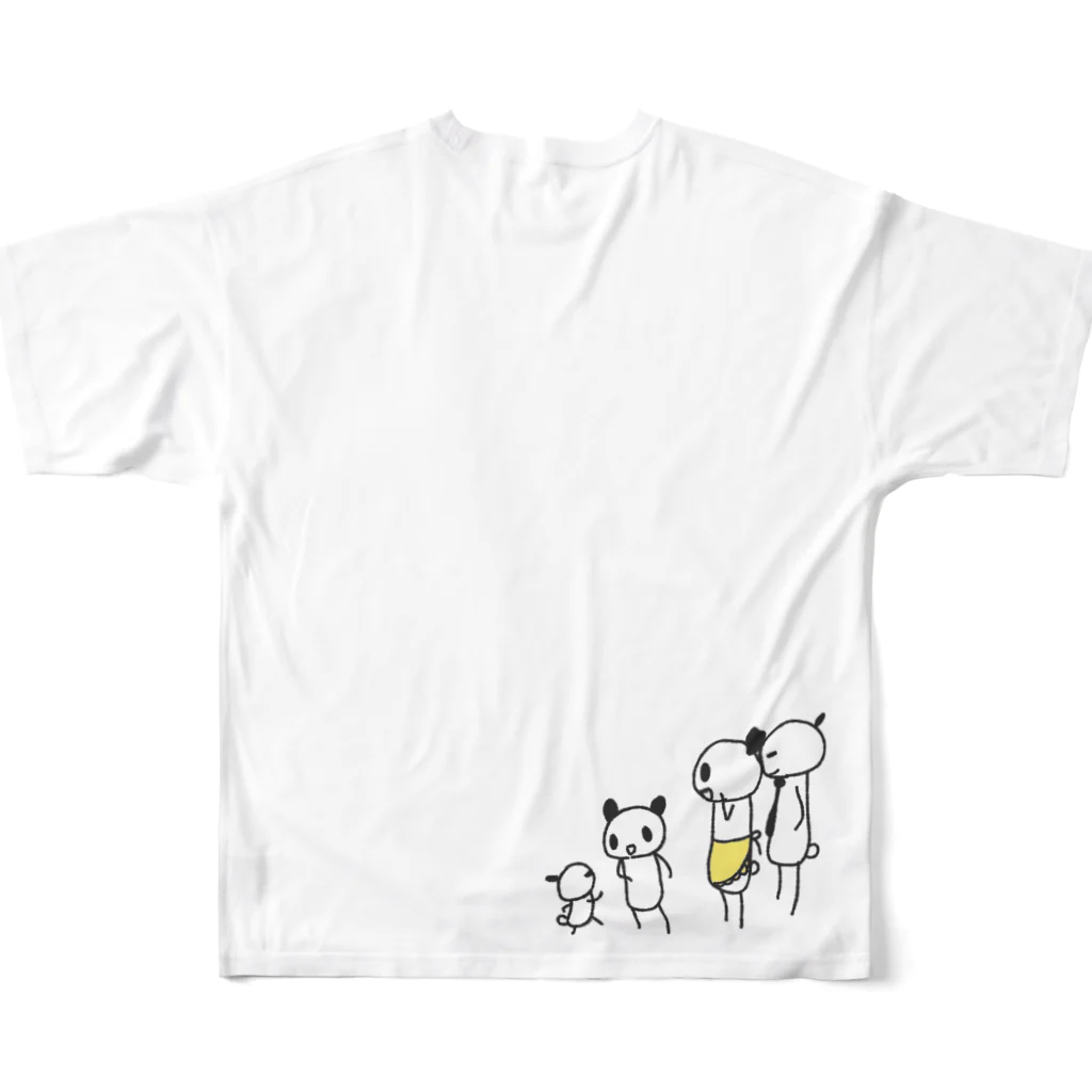 のほほん屋の家族 All-Over Print T-Shirt :back