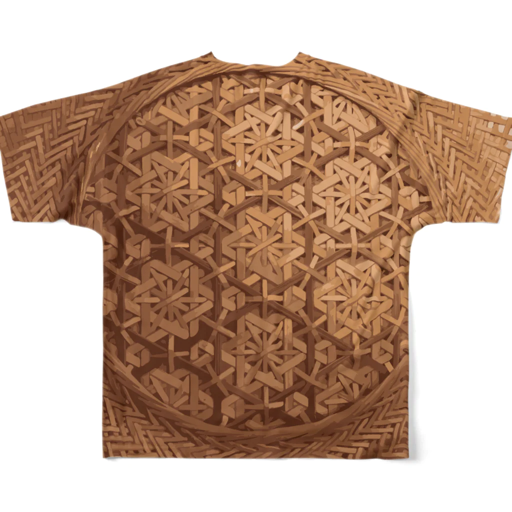 lamedessinのBamboo fabric All-Over Print T-Shirt :back