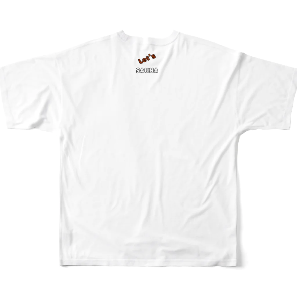 Yamamotoyaアウトドアのサウナ/SAUNA All-Over Print T-Shirt :back