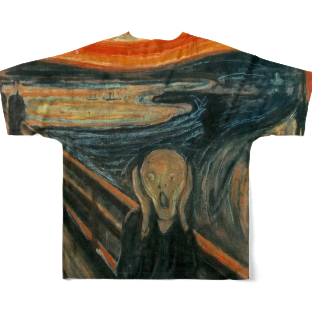 artgalleryのThe Scream フルグラフィックTシャツの背面