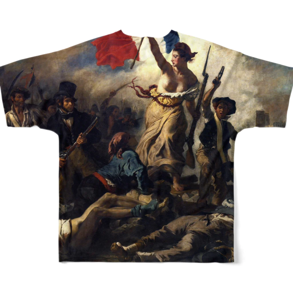 artgalleryのLiberty Leading the People 풀그래픽 티셔츠の背面