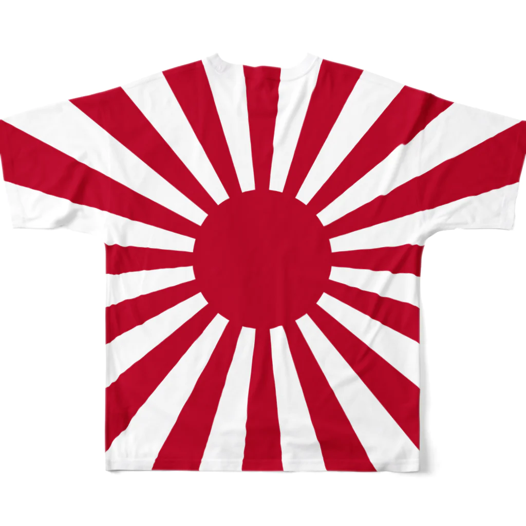 日乃丸本舗のRising sun flag フルグラフィックTシャツの背面