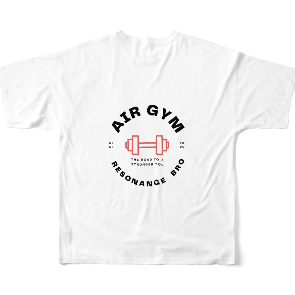 AIR GYMyのAIR GYM 3 フルグラフィックTシャツの背面