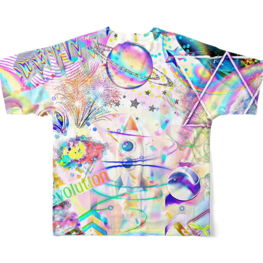 Aimurist のDelit revolution usuiro All-Over Print T-Shirt :back