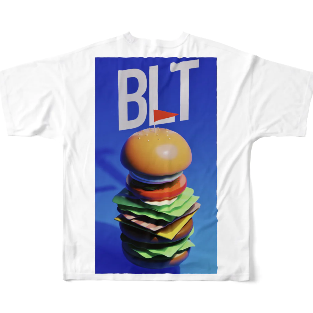 やまやのBLT🍔 フルグラフィックTシャツの背面